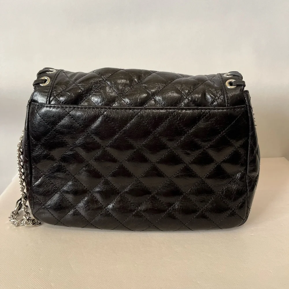 Michael Kors Hippie Grommet Sloan Black Leather Shoulder Bag - Picture 5 of 16